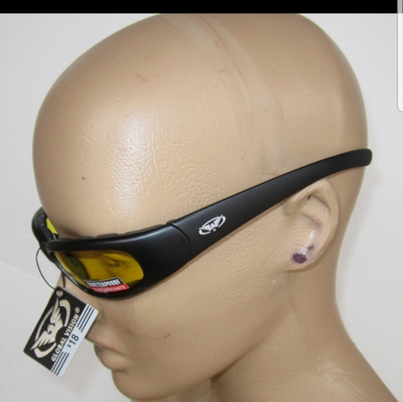 Global Vision Accessories - Chicago Yellow Len Motorcycle Sunglasses Glasses